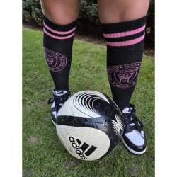 Štulpny - INTER MIAMI CF - černo-růžové