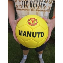 Fotbalový míč - MANCHESTER UNITED - žlutý