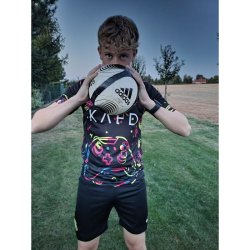 AL NASSR - Ronaldo - černo-růžovo-žlutý