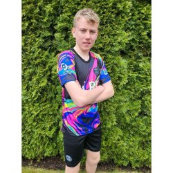 PSG – Messi – černo-duhový