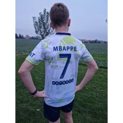 PSG - Mbappe - bílo-zeleno-modrý