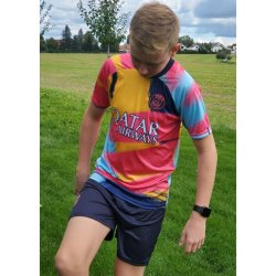 PSG - Mbappe - modro-oranžovo-růžový