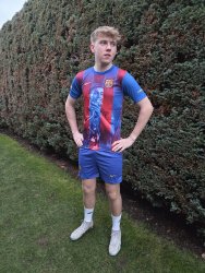 BARCELONA - Yamal - červeno-modrý s hlavou