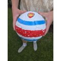  Fotbalový míč - ARSENAL - bílo-modro-červený