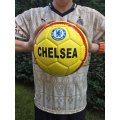  Fotbalový míč - CHELSEA - žluto-červeno-modrý