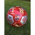  Fotbalový míč - BARCELONA - červený