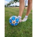  Fotbalový míč - BARCELONA - bílo-modrý