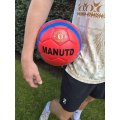  Fotbalový míč - MANCHESTER UNITED - červeno-modrý