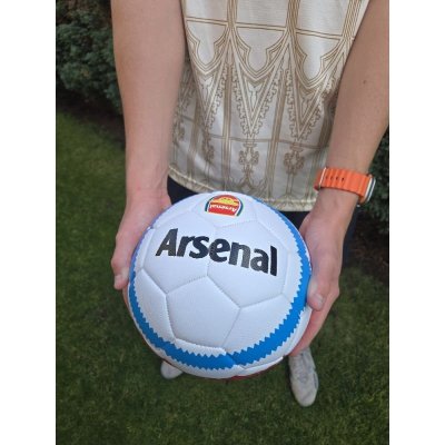  Fotbalový míč - ARSENAL - bílo-modro-červený