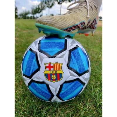 Fotbalový míč - BARCELONA - bílo-modrý