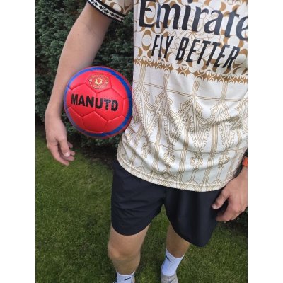  Fotbalový míč - MANCHESTER UNITED - červeno-modrý