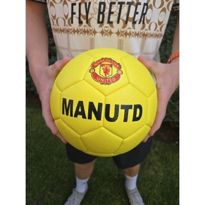 Fotbalový míč - MANCHESTER UNITED - žlutý